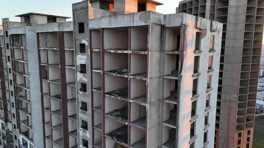 Türkiye'nin gökdelen mezarlıkları havadan görüntülendi! Yıllardır tamamlanamayan yüksek katlı konut projeleri