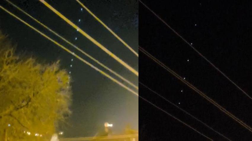 Bursa semalarındaki gizemli ışıklar şehirde heyecan yarattı!