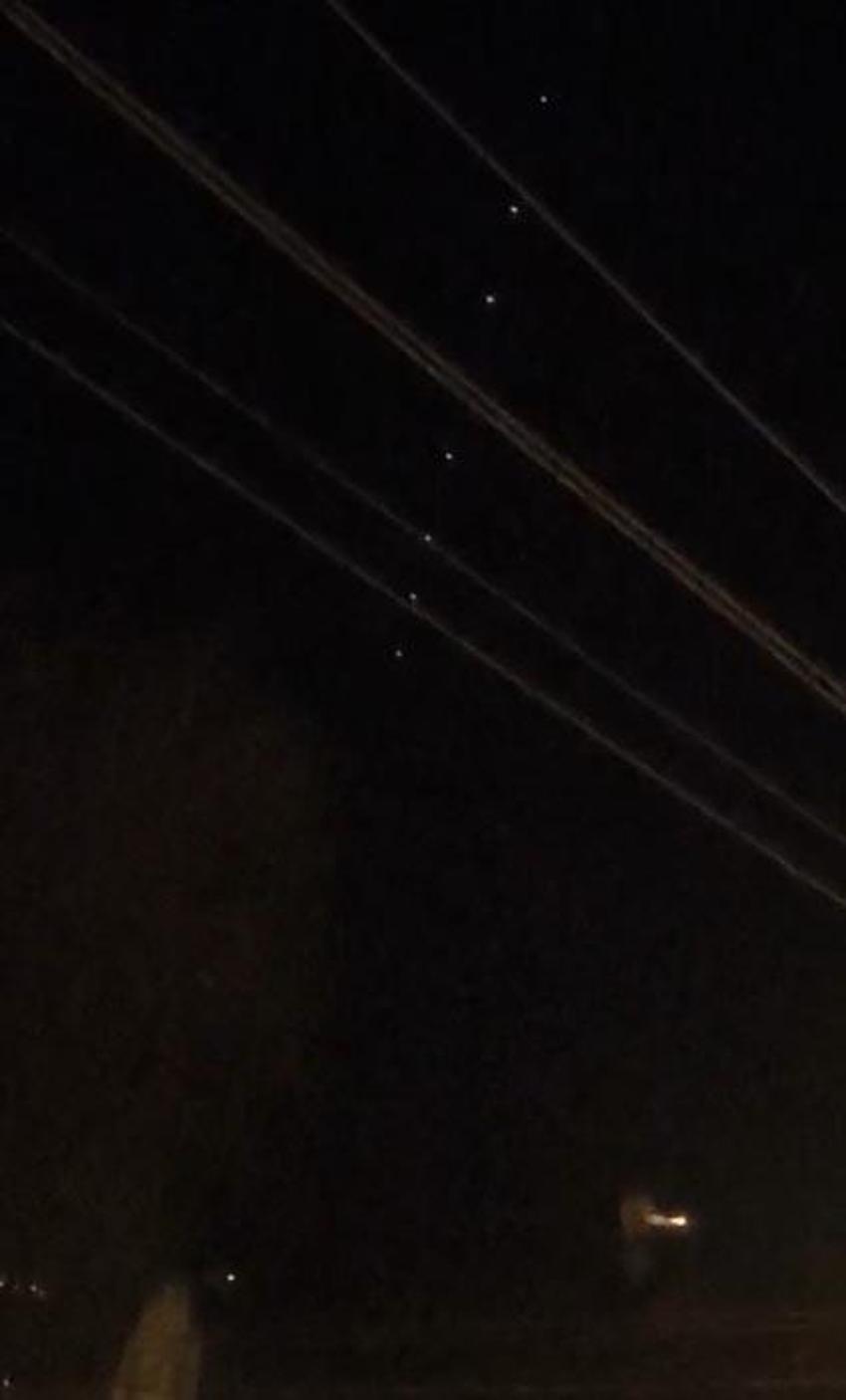 Bursa semalarındaki gizemli ışıklar şehirde heyecan yarattı!