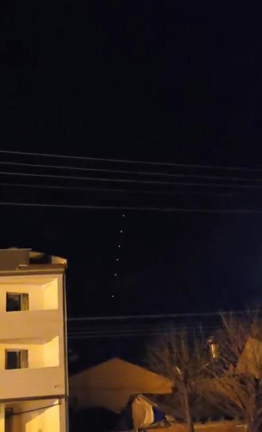 Bursa semalarındaki gizemli ışıklar şehirde heyecan yarattı!