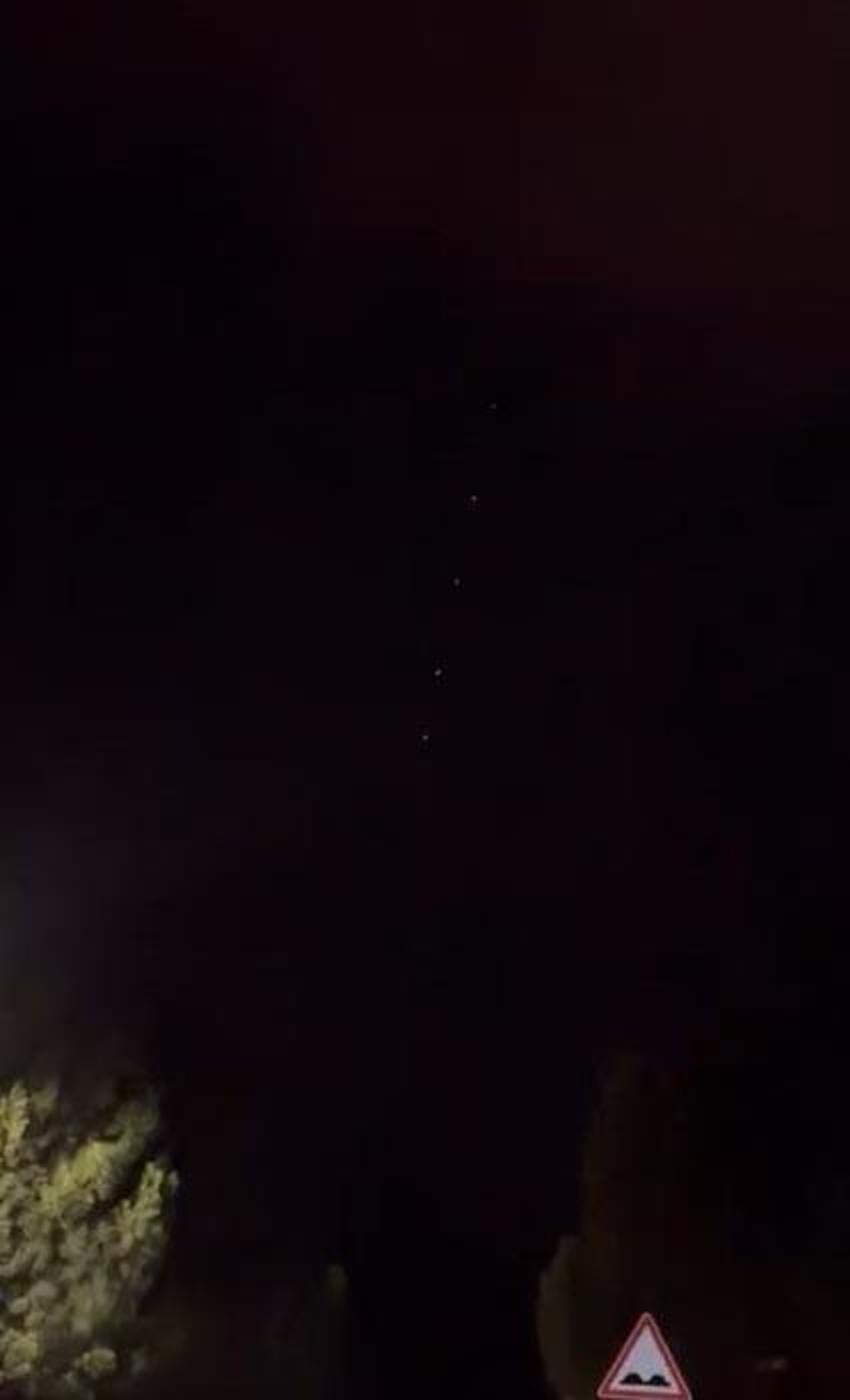 Bursa semalarındaki gizemli ışıklar şehirde heyecan yarattı!