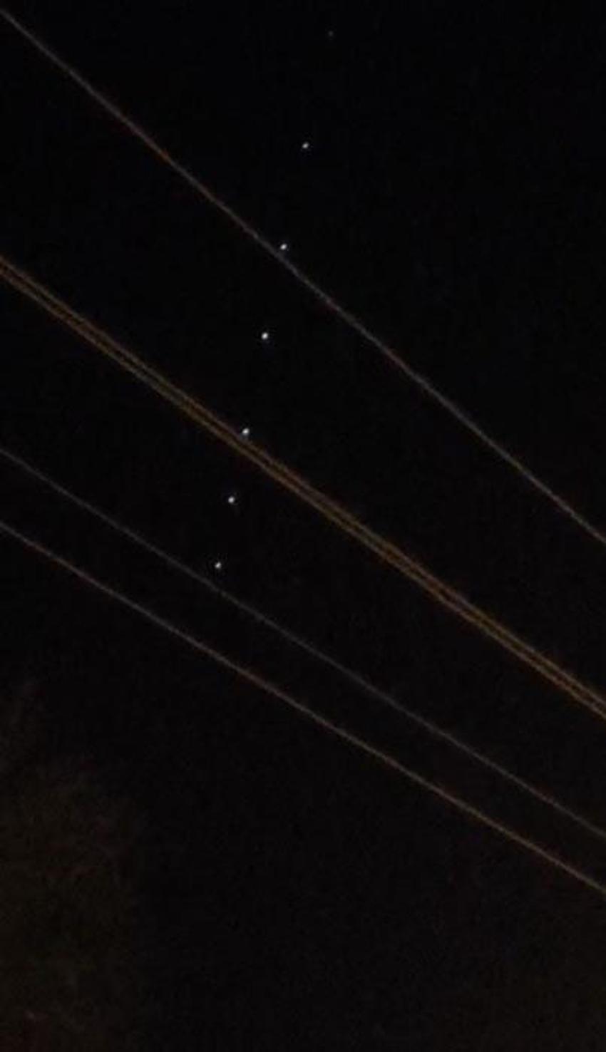 Bursa semalarındaki gizemli ışıklar şehirde heyecan yarattı!