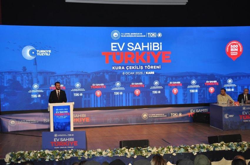 Yüzyılın Konut Projesi kapsamında Kars'ta bin 730 konutun kuraları çekildi