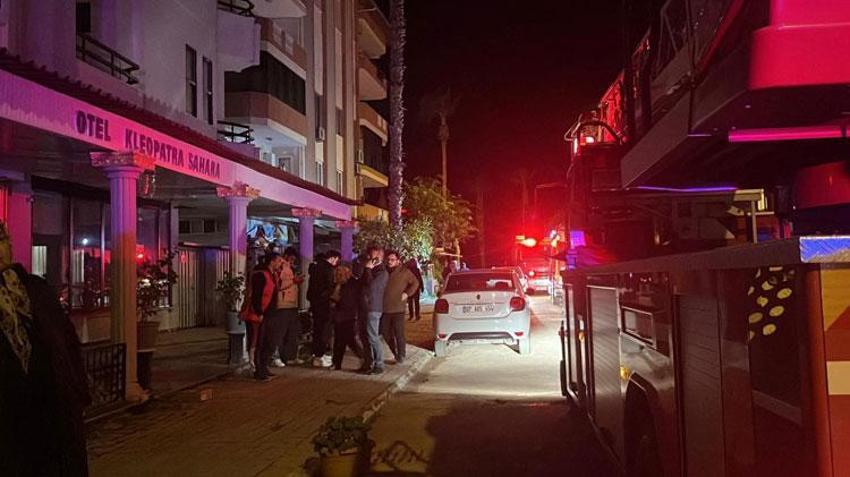 Alanya’da yangın paniği! Animasyoncuların kaldığı personel lojmanında korku dolu anlar