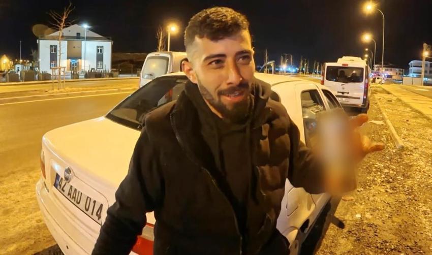 Alkollü sürücü ehliyeti kaptırdı içmeye devam etti: 'Vallahi on numara içtim!' O anlar kamerada
