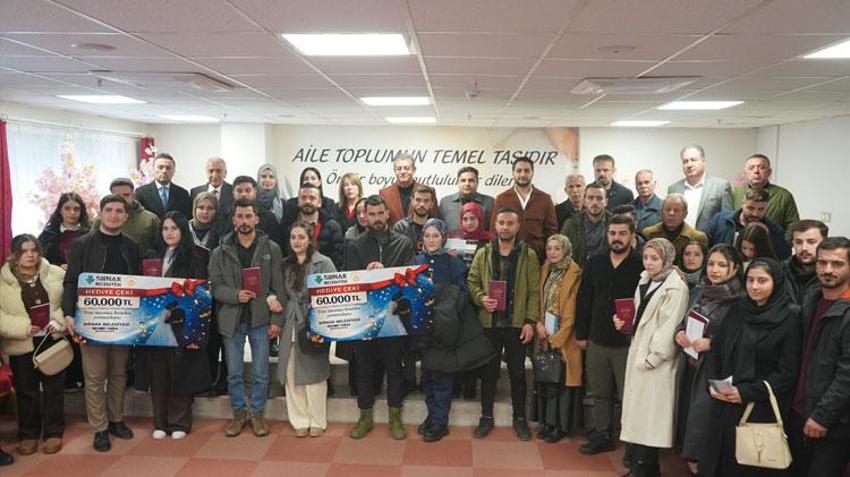 Şırnak Belediyesinden yeni evlilere 60 bin lira nakdi destek