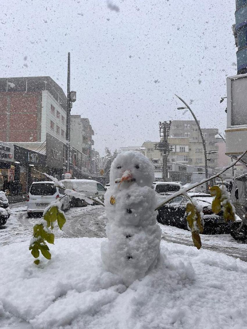 Batman'da hasret yıllar sonra sona ermişti: Kardan adamlar kentin simgesi oldu
