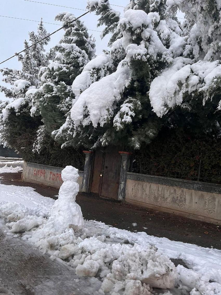 Batman'da hasret yıllar sonra sona ermişti: Kardan adamlar kentin simgesi oldu