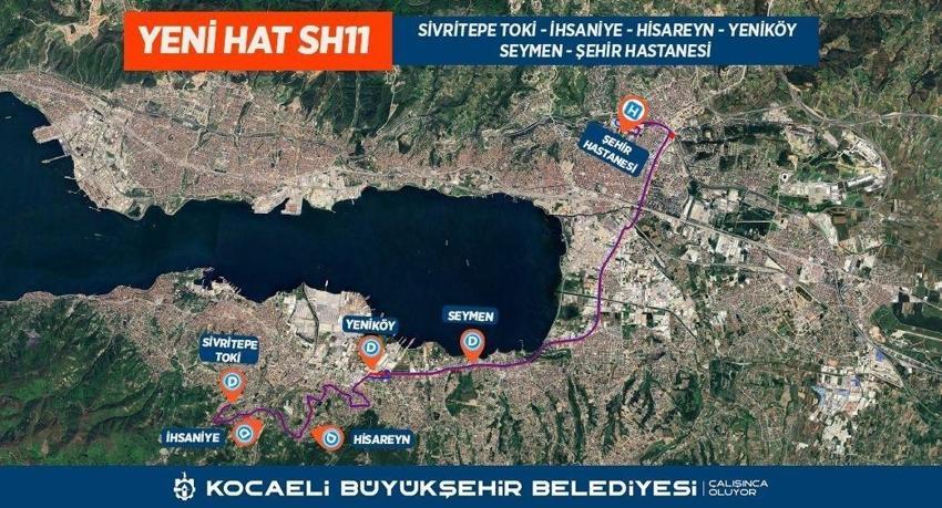 Kocaeli'de 14 noktadan hizmet başlıyor: Tüm ilçelerden ulaşım var!