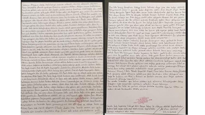 Trabzon'da eşini öldüren şahıstan pes dedirten mektup: 'Kahroldum, onu kendi topraklarıma defnedeceğim'