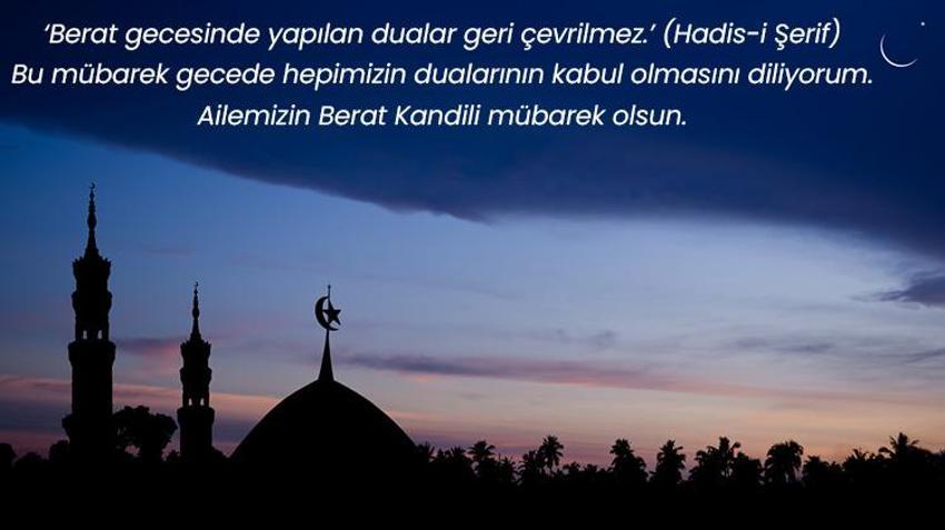 Aileye Gönderilecek Berat Kandili Mesajları: Anneye, Babaya, Akrabalara Özel Dualı, Hadisli, Ayetli ve Anlamlı Kandil Mesajları & Sözleri