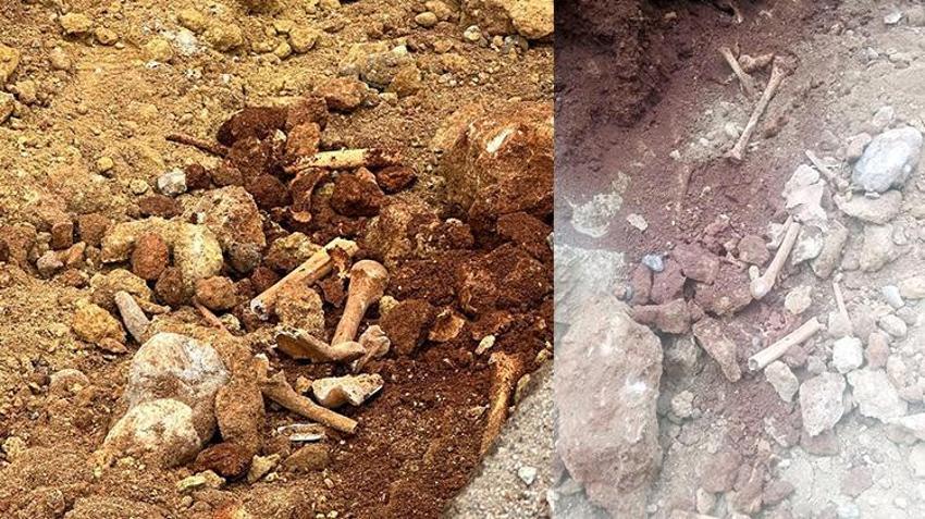 Antalya'da altyapı çalışması yapılan caddeden kemikler fışkırdı! 'İnsan kemiğine benziyor'