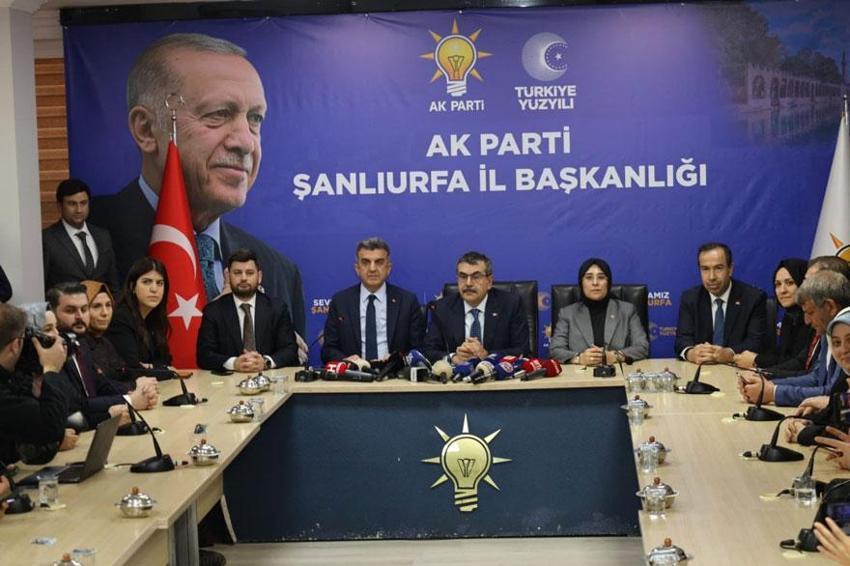 Milli Eğitim Bakanı Yusuf Tekin’den Şanlıurfa’ya peş peşe müjdeler verdi