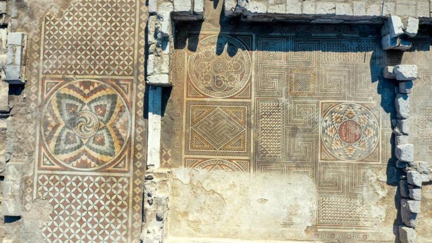 Kayseri’de 600 metrekarelik dev mozaik! İmparatorun konakladığı gizli saray turizme açılıyor