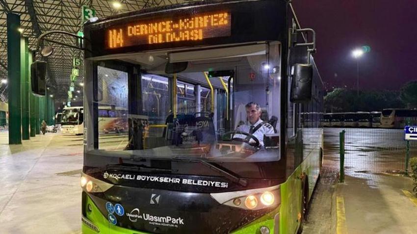 Kocaeli’de ulaşımda yeni dönem: 4 yeni hat 24 saat hizmet verecek