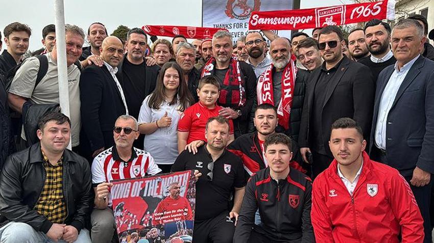 Samsunspor taraftarı Thomas Reis'i havalimanından uğurladı: 'Birlikte tarih yazdık, hiçbir zaman da bunu unutmayacağız'