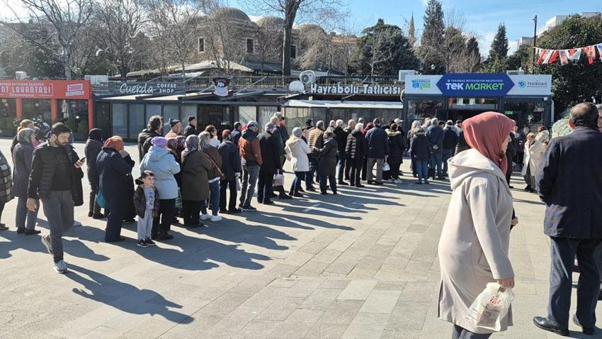 Ucuz fiyatlı et satışı Tekirdağ'da başladı, vatandaşlar yoğun ilgi gösterdi