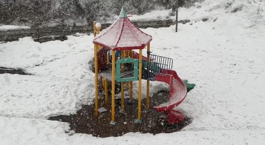 Hakkari Yüksekova’da lapa lapa kar yağışı başladı