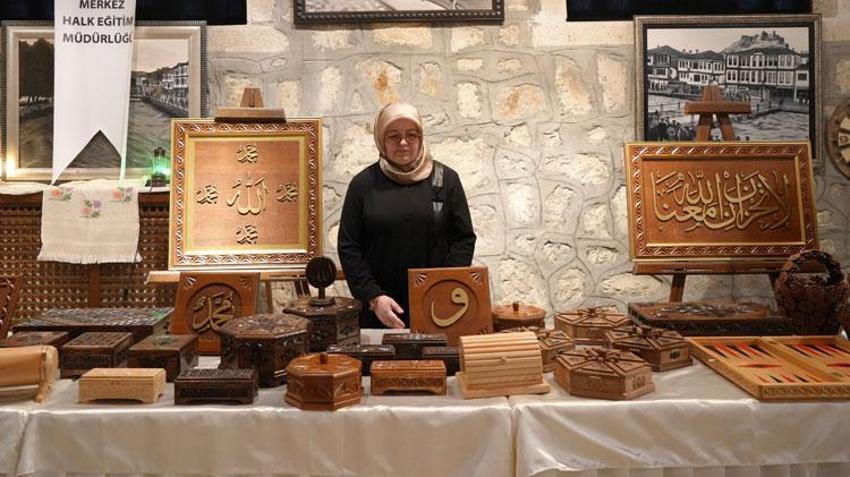 Kastamonu'da ahşap sanatıyla yapılan eserlere yoğun ilgi