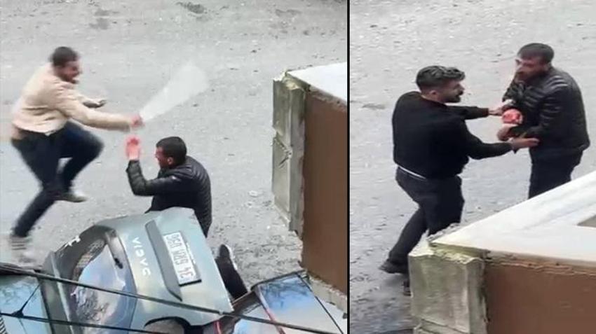 Boşanma aşamasındaki eşini sevgilisiyle görünce dehşet saçtı! Sokak ortasında kanlı hesaplaşma