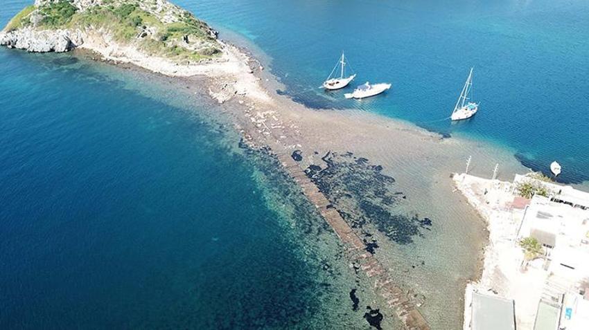 Bodrum'da deniz çekildi, 3 bin 500 yıllık 'Kral Yolu' gün yüzüne çıktı!