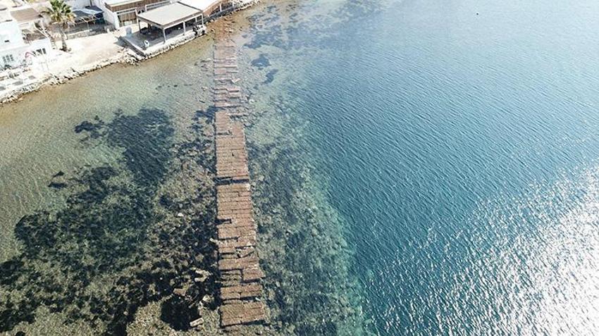 Bodrum'da deniz çekildi, 3 bin 500 yıllık 'Kral Yolu' gün yüzüne çıktı!