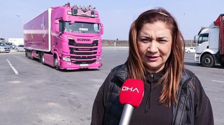 4 çocuk annesi kadın iflas etti, TIR şoförü oldu: Pembe TIR'ı ile Avrupa'da direksiyon sallıyor