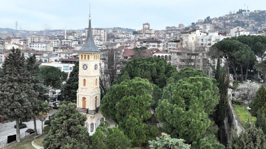 İzmit Saat Kulesi'nin restorasyon çalışması tamamlandı! Motifler koruma altına alındı