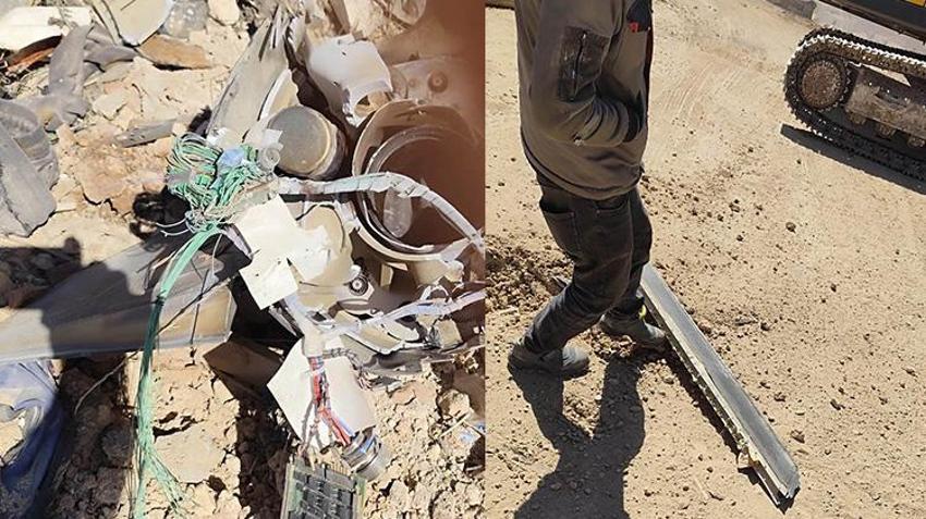 SON DAKİKA: Türk hava sahasında vurulan mühimmatın parçaları Gaziantep'e düştü! Olay yerinden ilk görüntüler geldi