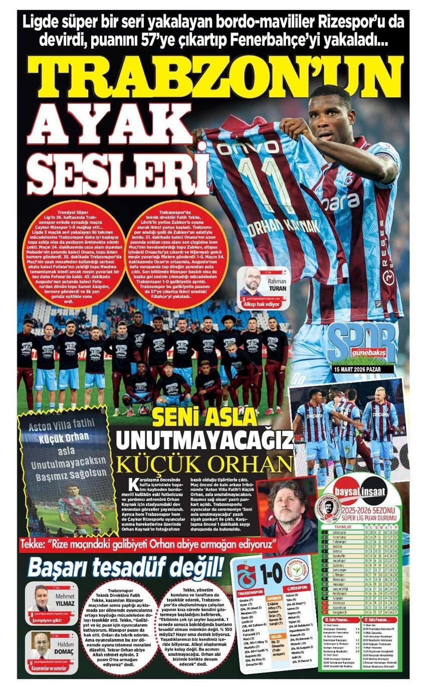 Trabzonspor kritik haftayı kayıpsız geçti! Fenerbahçe ile puanları eşitledi