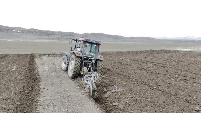 Adilcevaz'da bahar ile birlikte arpa ekimi başladı