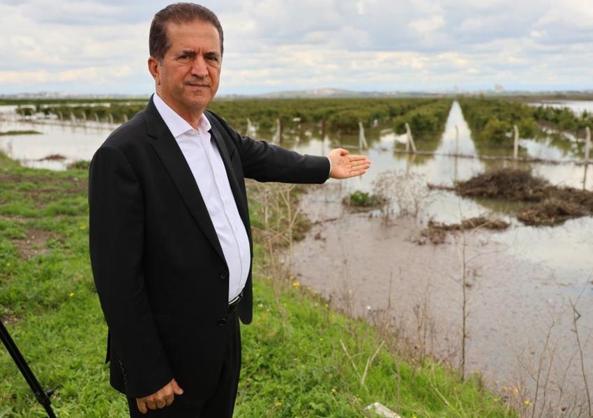 Adana'da tarım alanları sular altında: Yüreğir Ovası göle döndü, ürünler sular altında kaldı