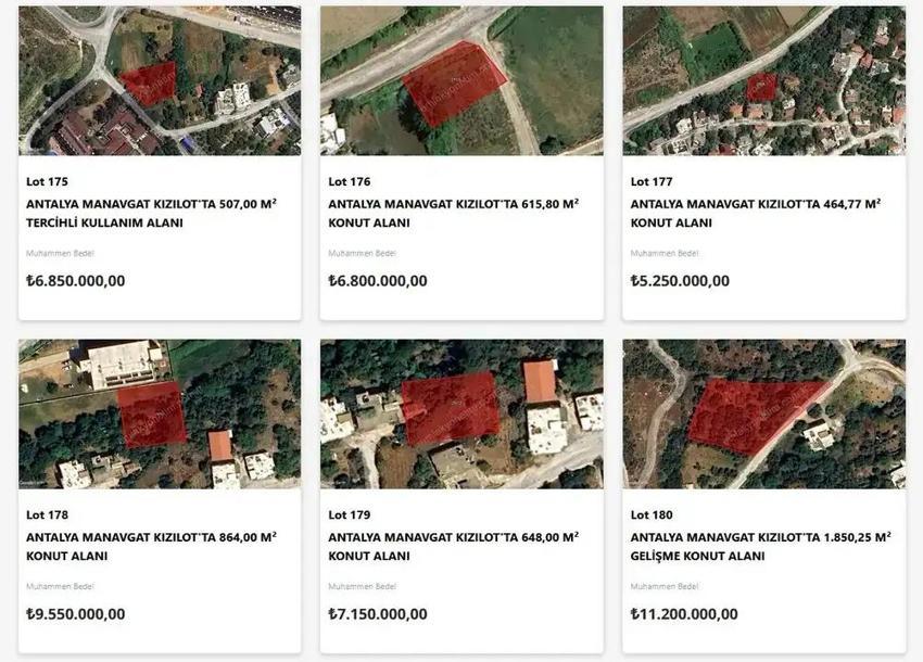 Antalya'da 6 ilçede satışa çıktı! Dev satışta 43 arsa var