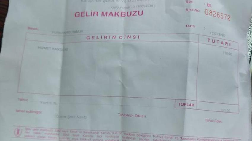 Konya'da 'APP' plakasını değiştirmek isteyen vatandaştan 'hizmet bedeli' talep edildi! O anlar kamerada