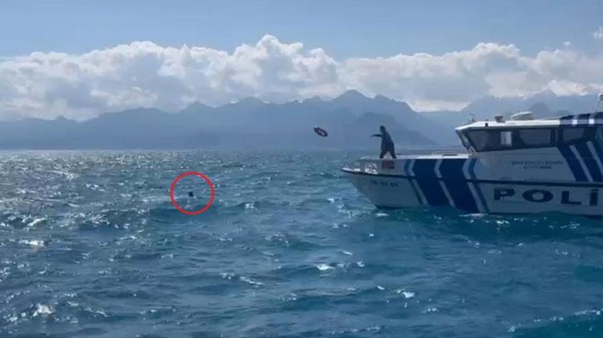 Denize açıldığı kano devrildi, hayatta kalabilmek için suda 3 saat bekledi