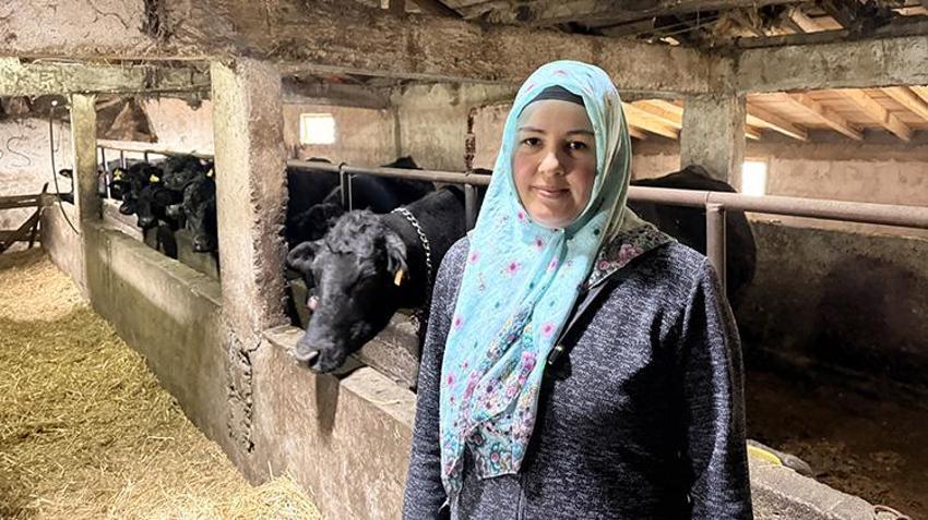 Samsun'da devlet desteği alan genç kadın sürüsünü büyüyttü