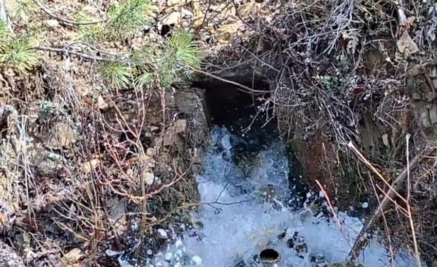 Adana'da depremden sonra kuruyan su kaynağı yeniden çağladı