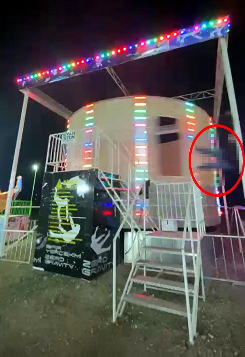 Lunapark faciasının dehşet anları ortaya çıktı! Sedat Çoktaş'ın 'Sıfır yer çekimi' adlı eğlence aletinden fırladığı anlar kamerada