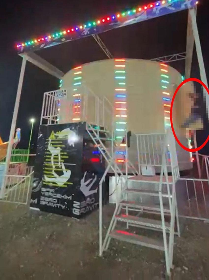 Lunapark faciasının dehşet anları ortaya çıktı! Sedat Çoktaş'ın 'Sıfır yer çekimi' adlı eğlence aletinden fırladığı anlar kamerada