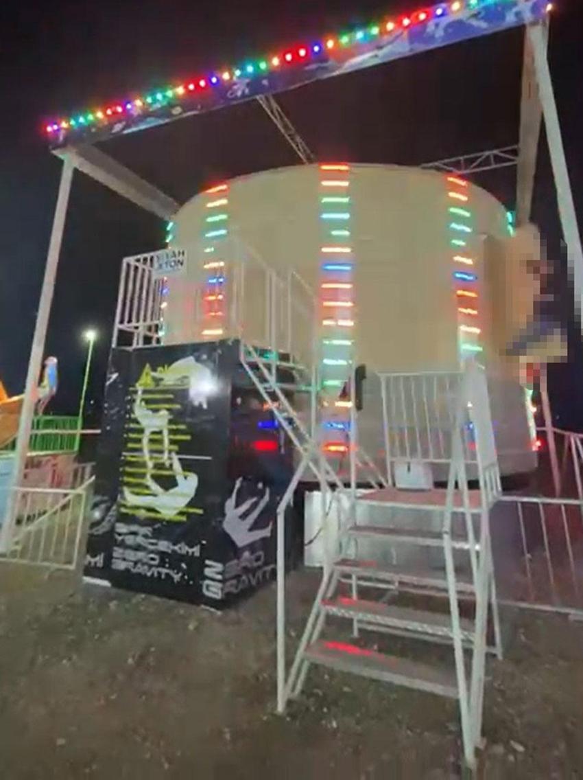 Lunapark faciasının dehşet anları ortaya çıktı! Sedat Çoktaş'ın 'Sıfır yer çekimi' adlı eğlence aletinden fırladığı anlar kamerada