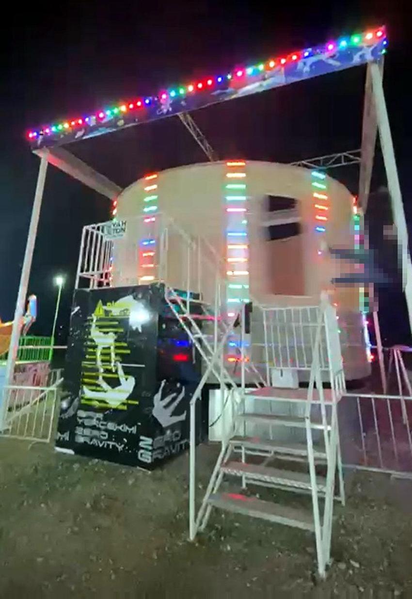Lunapark faciasının dehşet anları ortaya çıktı! Sedat Çoktaş'ın 'Sıfır yer çekimi' adlı eğlence aletinden fırladığı anlar kamerada