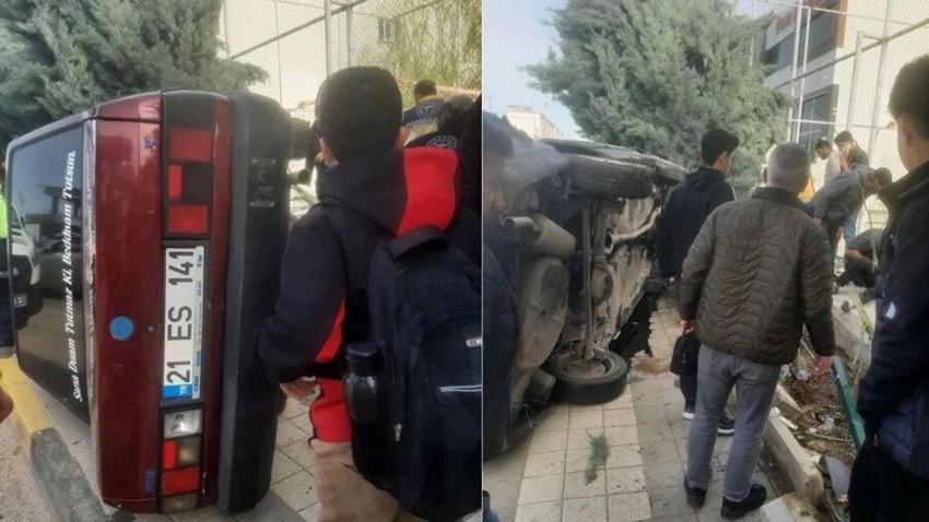 Diyarbakır’da öğrencilere çarptı, yardıma gelenlere bıçak çekti!