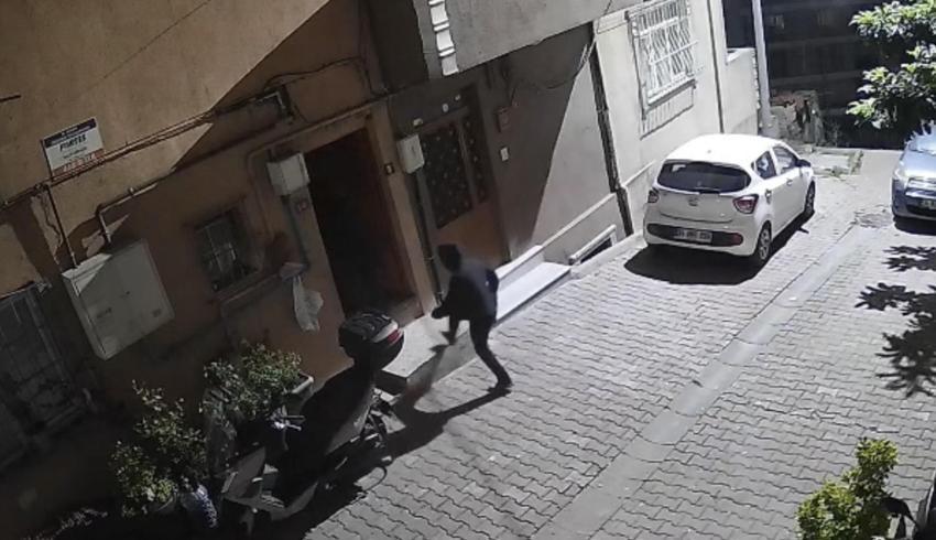 Kağıthane'de taciz görüntüleri! Kadının çığlığı sonrası şüpheli kaçtı