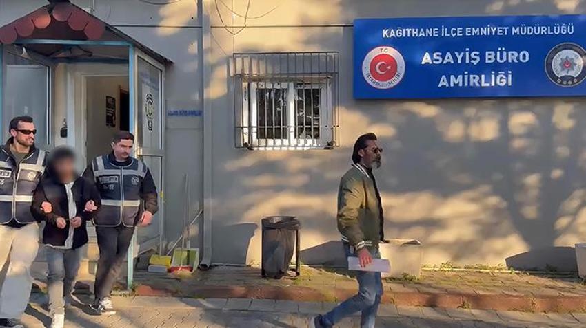Kağıthane'de taciz görüntüleri! Kadının çığlığı sonrası şüpheli kaçtı