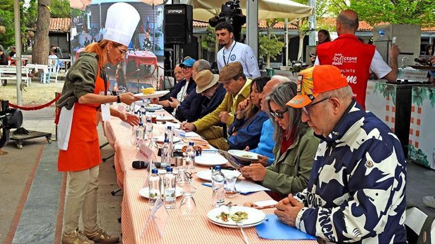 İzmir'de Alaçatı Ot Festivali coşkusu! Gastronomi şöleninde en güzel ot yemeği belli oldu