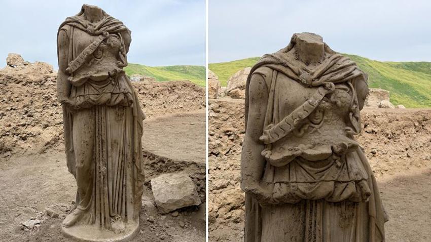 Denizli'de arkeoloji dünyasını sarsan keşif: Dev Athena heykeli bulundu!