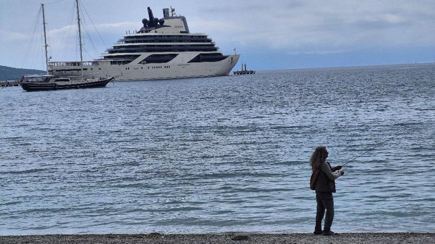 400 milyon avroluk gemi Bodrum’a demir attı