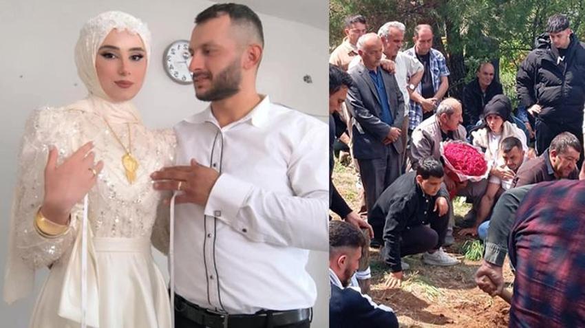 Düğün çiçeği damadın mezarına bırakıldı! Genç çiftin cansız bedenleri evlerinde bulunmuştu