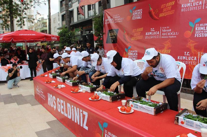 Antalya'da düzenlenen en acı yarışmada altın için mücadele ettiler