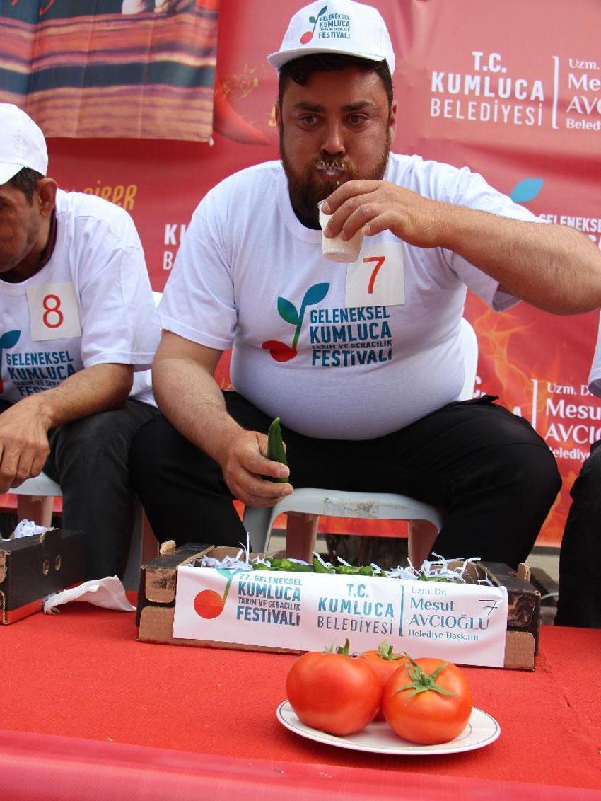 Antalya'da düzenlenen en acı yarışmada altın için mücadele ettiler